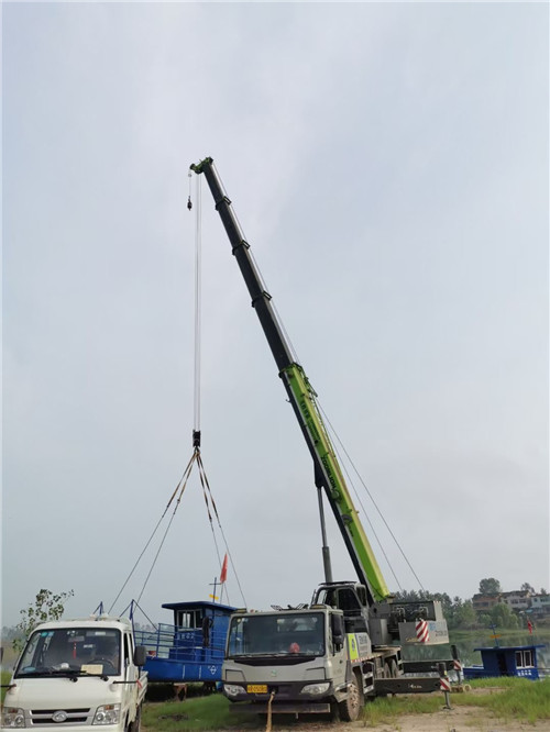 呼伦贝尔市桥梁建设吊装案例